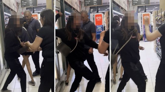 The altercation at Ashfield IGA main pic. 