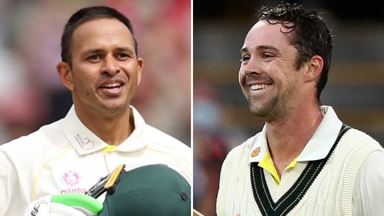 Usman Khawaja and Travis Head