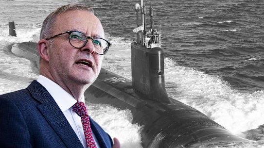 Prime Minister Anthony Albanese, US President Joe Biden and British Prime Minister Rishi Sunak will meet in San Diego to announce the terms of the deal.