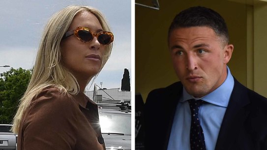 Phoebe Burgess; her former husband Sam Burgess