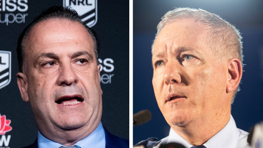 Peter V’Landys, Mick Fuller.