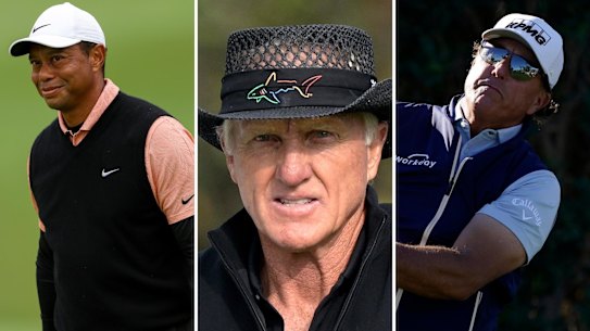 Tiger Woods turned down an invitation to Greg Norman’s rebel golf series, but Phil Mickelson is a last-minute inclusion.