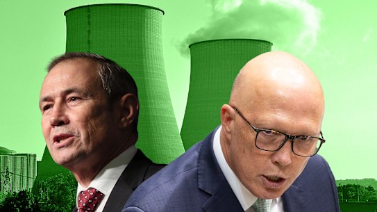 WA Premier Roger Cook, federal Opposition Leader Peter Dutton, nuclear power. Picture: WAtoday