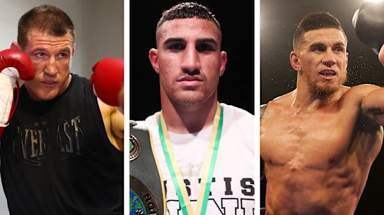 Paul Gallen, Justis Huni and Sonny Bill Williams.