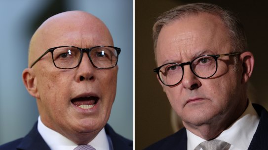 Peter Dutton and Anthony Albanese have different views on work from home.