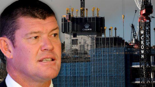 James Packer's Crown Resorts is building a six-star casino and hotel tower at Barangaroo. 