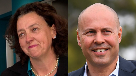 Kooyong composite of Monique Ryan and Josh Frydenberg.