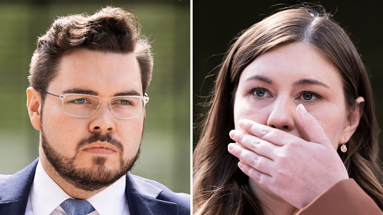  Bruce Lehrmann and  Brittany Higgins