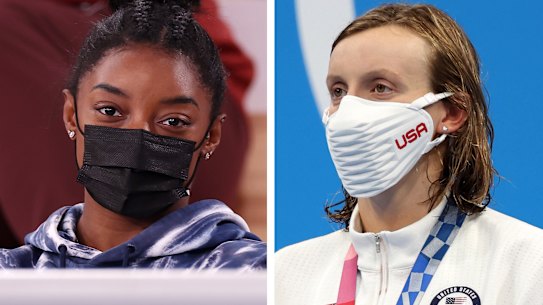 Simone Biles and Katie Ledecky.