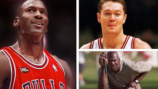 Michael Jordan, Luc Longley.