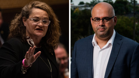 Loval Government Minister Wendy Tuckerman. Canterbury Bankstown Mayor Khal Asfour.