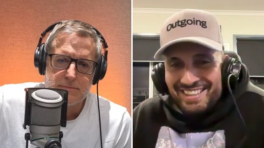 Nick Kyrgios on The Louis Theroux Podcast.
