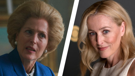Gillian Anderson won best supporting actress in a drama series at the Emmy Awards for her portrayal of Margaret Thatcher in The Crown.