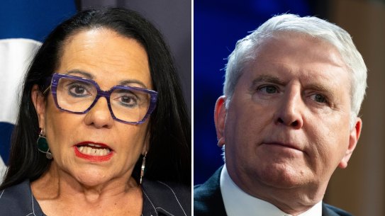 Outgoing … Linda Burney and Brendan O’Connor.