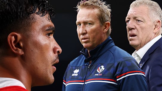 Joseph Suaalii, Trent Robinson and Phil Gould.