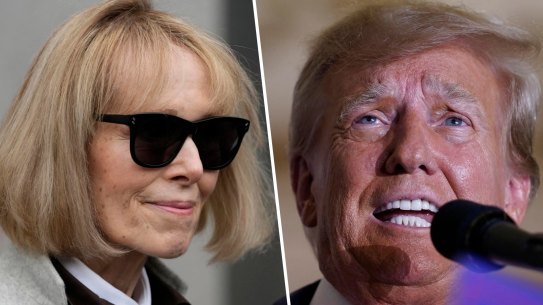 E. Jean Carroll and Donald Trump.