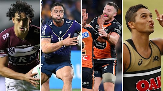 Morgan Harper, Jesse Bromwich, Jackson Hastings and Te Maire Martin.