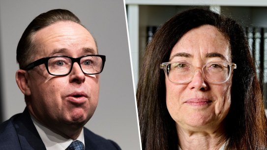 ACCC chair Gina Cass-Gottlieb crashed Alan Joyce’s party.