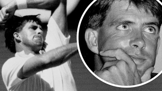 Simon O’Donnell (left and right), during his cricket career.