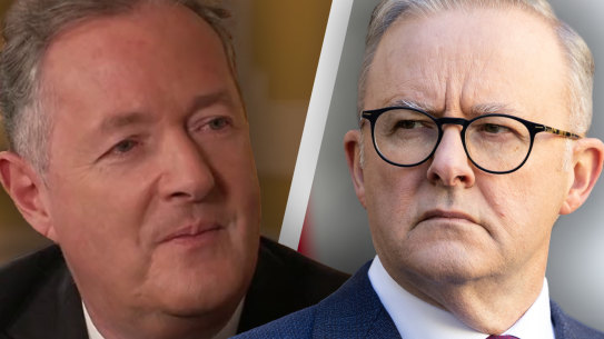 Piers Morgan, Anthony Albanese