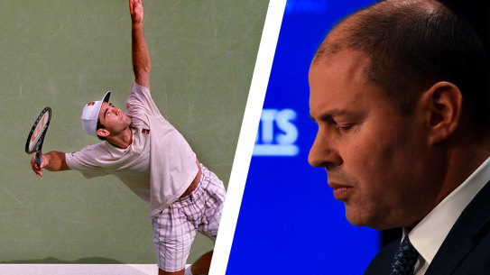Josh Frydenberg suggests the economy is as hot as a Pete Sampras serve 