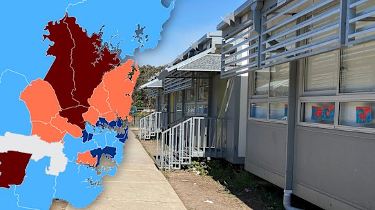 The Ponds has more than 40 demountables and is significantly above its student cap.