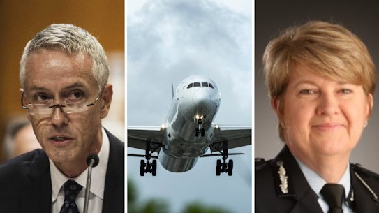 CCC chair Bruce Barbour (left) disclosed the Irish jaunt in his most recent report to the corruption watchdog’s parliamentary oversight committee, a trip also attended by assistant police commissioner Cheryl Scanlon (right) and unnamed “senior” union staff.