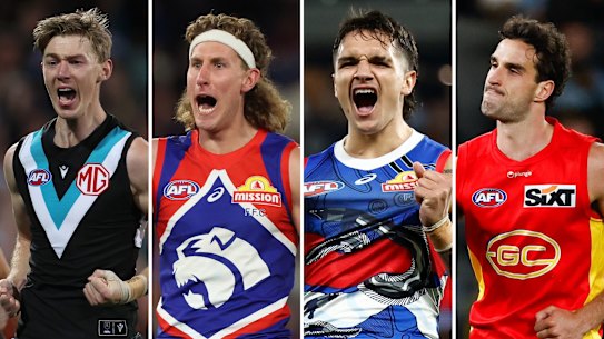 Todd Marshall, Aaron Naughton, Jamarra Ugle-Hagan, and Ben King.