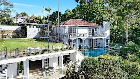The seven-bedroom, five-bathroom house with tennis court and pool was bought for $11.6 million.