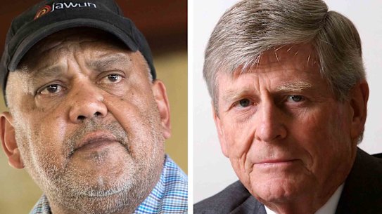 Left: Noel Pearson and former Chief Justice of the High Court, Murray Gleeson.