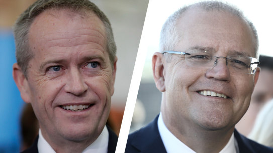 Bill Shorten and Scott Morrison. 
