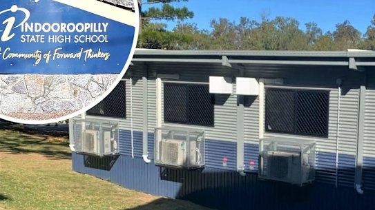Indooroopilly State High School homepage composite demountables