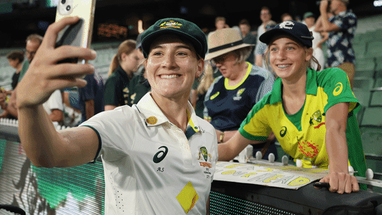 Victorians Alana King and Annabel Sutherland soak up the adoration of the MCG crowd after spearheading Australia’s Ashes Test victory over England.