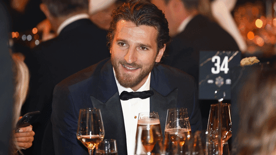 Marcus Bontempelli, Nick Daicos and Patrick Cripps at the 2024 Brownlow.