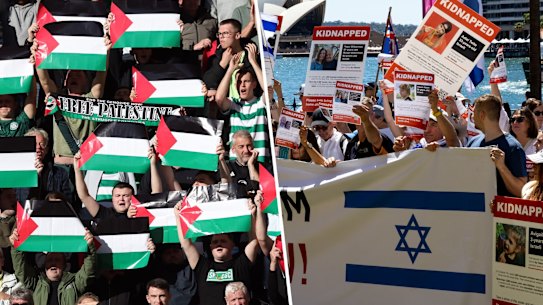 Fans, players and governing bodies are trying to navigate the conflict between Israel and Hamas.