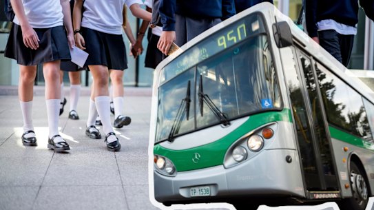 Shenton College/ Transperth bus homepage image.