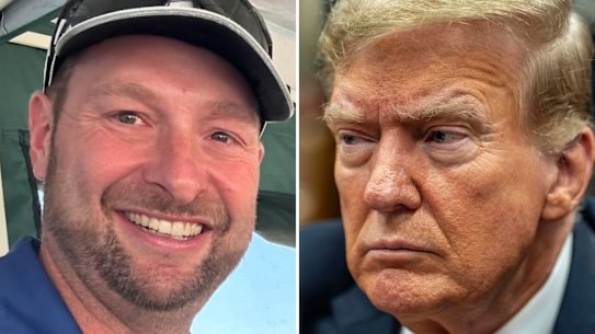 KAP candidate Michael Pugh and US presidential candidate Donald Trump.