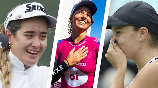 Ash Barty and Sally Fitzgibbon claimed the world No.1 rankings in tennis and surfing, while Hannah Green broke the majors drought in women's golf.