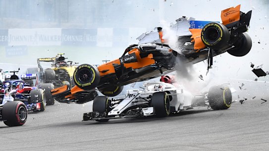 Ericsson escapes injury in one of biggest F1 crashes in recent memory
