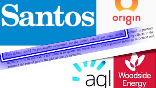 Santos and Origin remain gas union members; Woodside has left, but is considering rejoining; AGL has left.