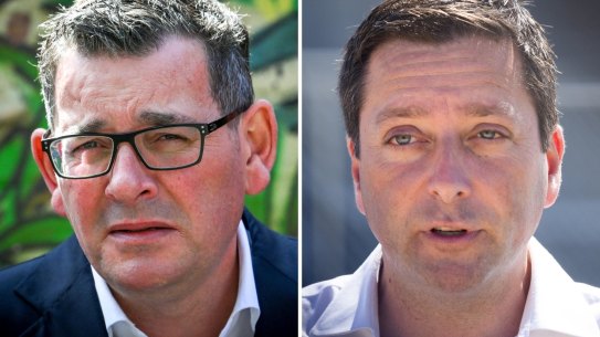 Premier Daniel Andrews and Opposition Leader Matthew Guy.
