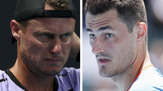 Lleyton Hewitt and Bernard Tomic.