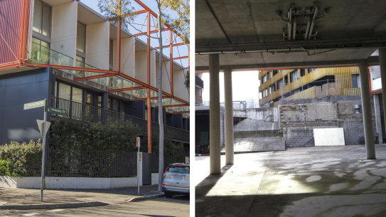 The site at 6 Wolseley Grove, Zetland, and an image of the property from the City of Sydney council.