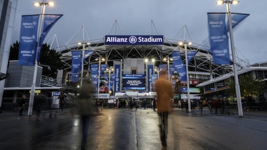 Early demolition works are under way at Allianz Stadium at Moore Park. 