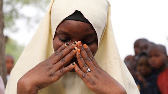 One of the students left behind when armed men kidnapped 317 girls from a Government Girls Junior Secondary School in Jangebe, Nigeria, on Friday.