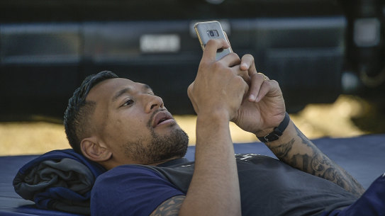 Tough task: Israel Folau is facing a very uncertain future. 