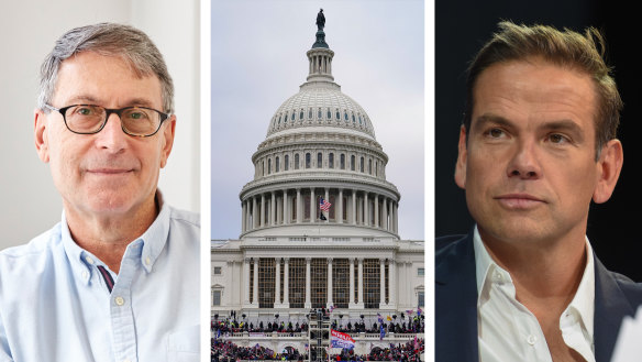 From left: Eric Beecher, US Capitol on January 6, 2021, Lachlan Murdoch