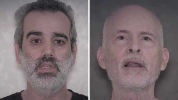 Omri Miran, 47, and Keith Siegel, 64, appeared in a Hamas “proof of life” video this weekend.