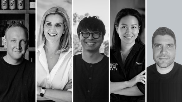 From left: Joe Durrant, Petrina Baker, Kantaro Okada, Christy Tania, Pete Learmonth.