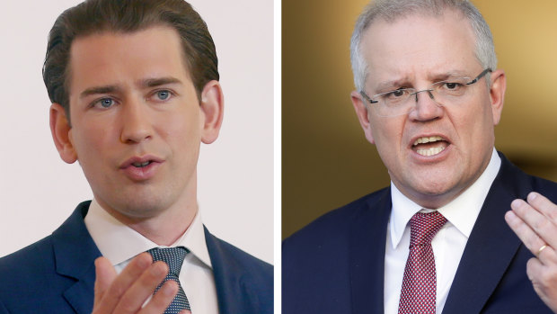 'Very different than in March': Sebastian Kurz, Morrison's unlikely new ally, looks to second wave